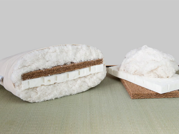 Futon with coconut and latex - Futon single cotton mattress by Vivere Zen - view 2